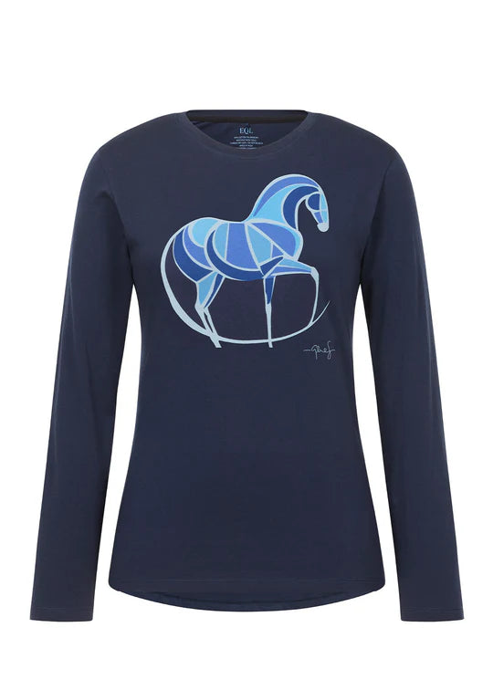 KERRITS Mosaic Horse Long Sleeve Tee