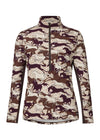 Kerrit's Plush Printed Fleece Half Zip Top