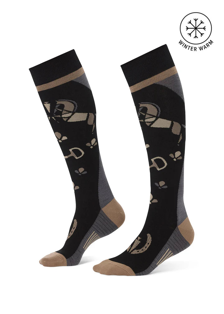 KERRITS Happy Horse Wool Knee-Hi Socks