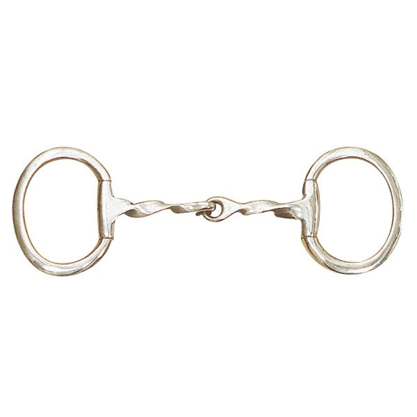 Stainless Steel Twisted Mouth Eggbutt w/ Flat Rings