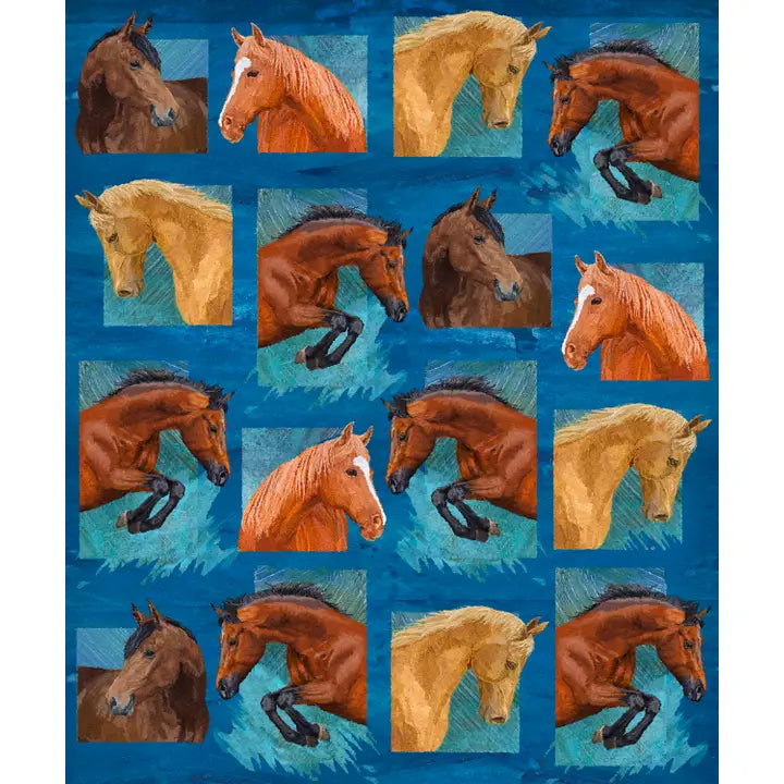 Sport Horses Throw Blanket
