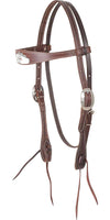 Card Suite 2 3/4 Tooled Breast Collar with Matching Headstall and Spur Straps
