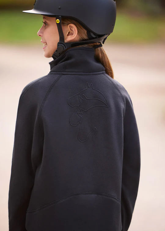 KERRITS Kids Etched Equine Half Zip Sweatshirt