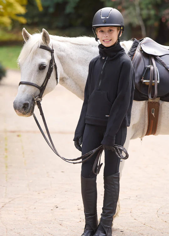 KERRITS Kids Etched Equine Half Zip Sweatshirt