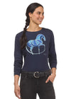 KERRITS Mosaic Horse Long Sleeve Tee