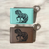 Horse Design Leatherette Keychain Wallet