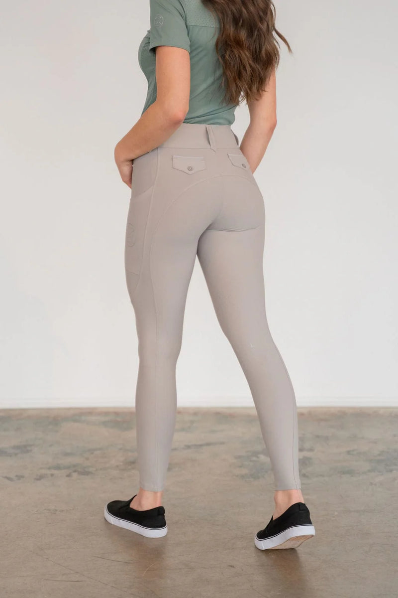 Free Ride LUX Zip Breeches - Knee Patch – Lauras-Saddlery