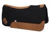 Impact Gel Contour Classic Saddle Pad - Black with Brown Wear Leather