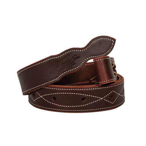 Professional's Choice Latigo and Harness Leather Cinch Tie Strap - Burgundy Gunslinger