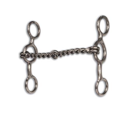 Professional's Choice Short Shank Bit - Twisted Wire Snaffle