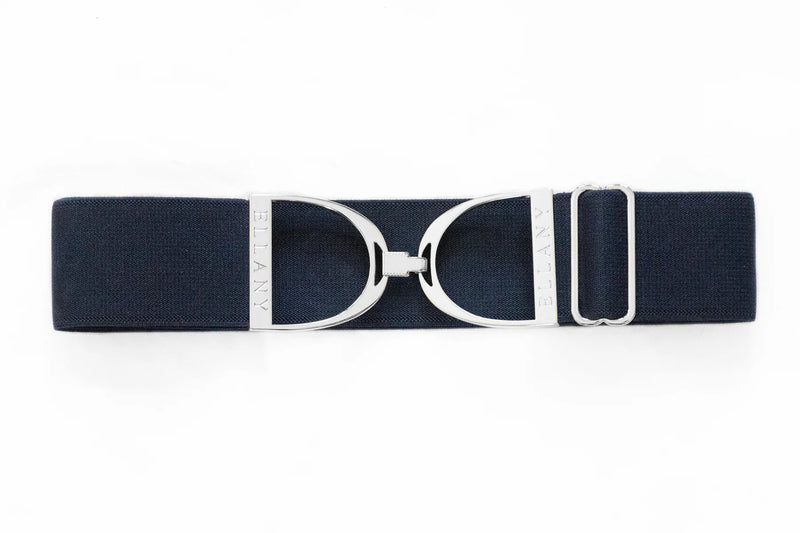 ELLANY - 2" Silver Stirrup Elastic Belt