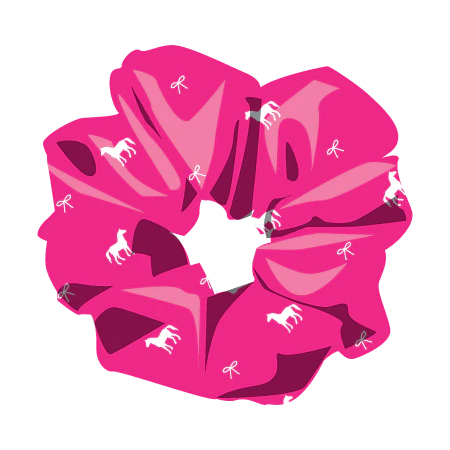Pony Print Scrunchies
