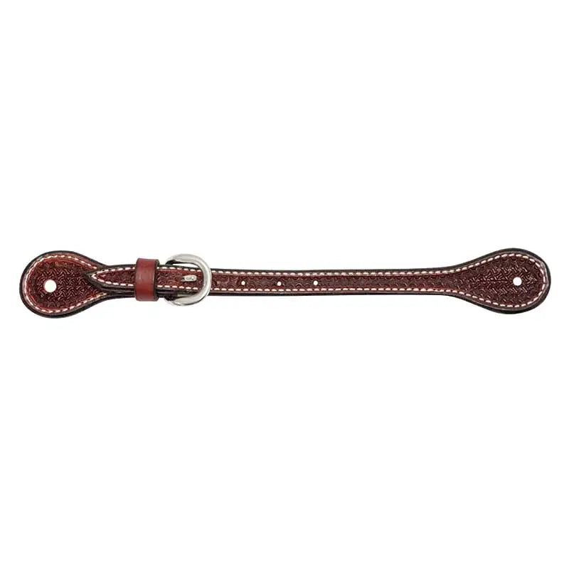 Rosewood Leather Spider Stamp 5/8" Spur Straps