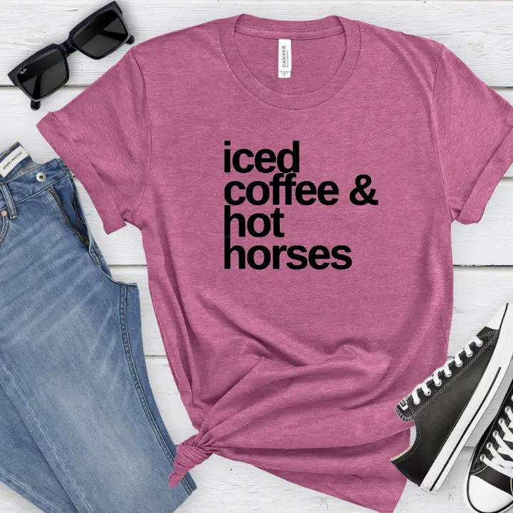 Iced Coffee & Hot Horses Graphic Tee