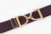 ELLANY - DANTE 1.5" Gold Stirrup Elastic Belt