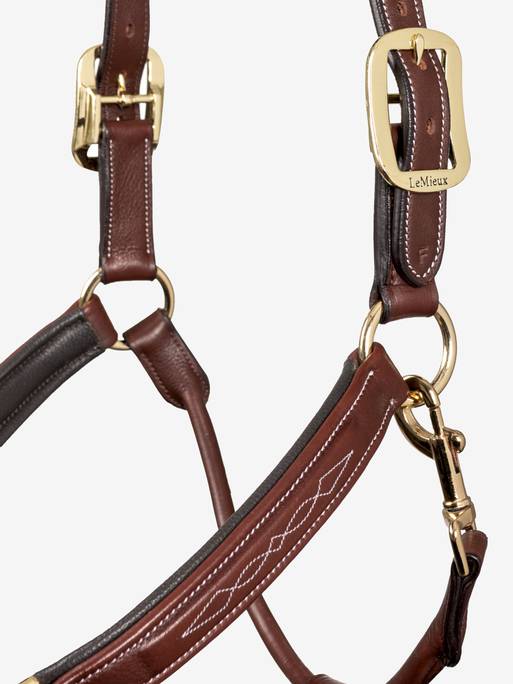 Stitched Leather Halter