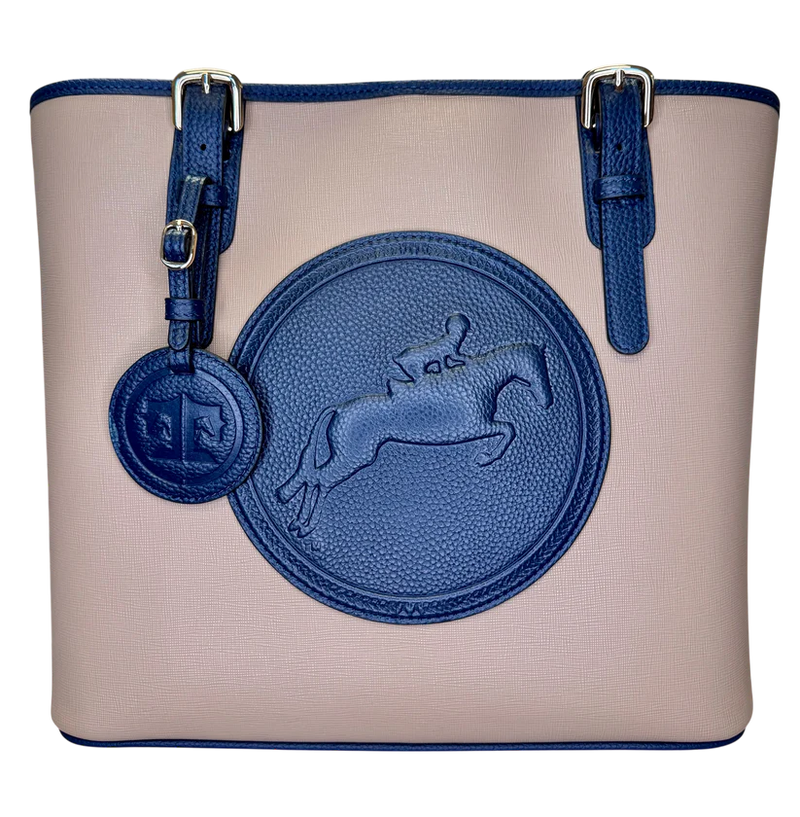The James River Carry All:  Hunter/Jumper Sand/Navy