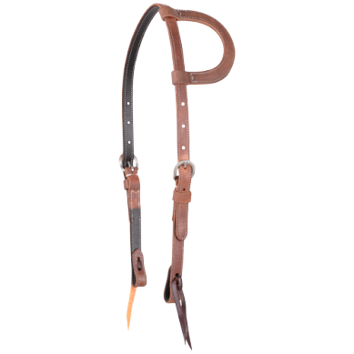 Doubled and Stitched Harness Slip Ear Headstall