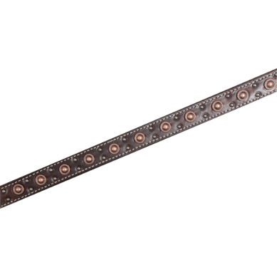 1 Inch Breastcollar with Antique Copper Rope Edge Dots