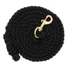 Cotton Lead Rope with Brass Plated 225 Snap, 5/8" x 10'