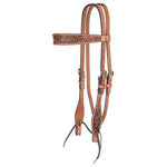 Classic Texas Flower Browband Headstall