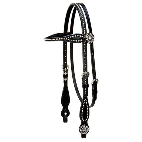 Back in Black Browband Headstall