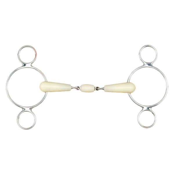 2-Ring Double Jointed Gag Bit