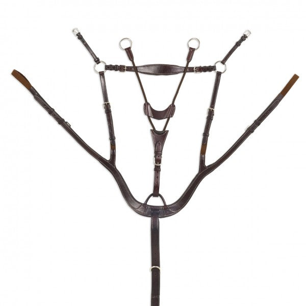 Shaped 5-Point Breastplate with Stretch Cord Running Attachment