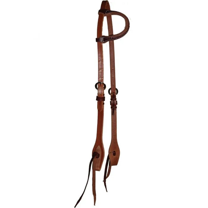 Rosewood Tied & Twisted Slide One-Ear Headstall