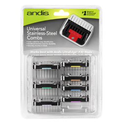 Andis Universal 8-Piece Stainless-Steel Clipper Comb Set