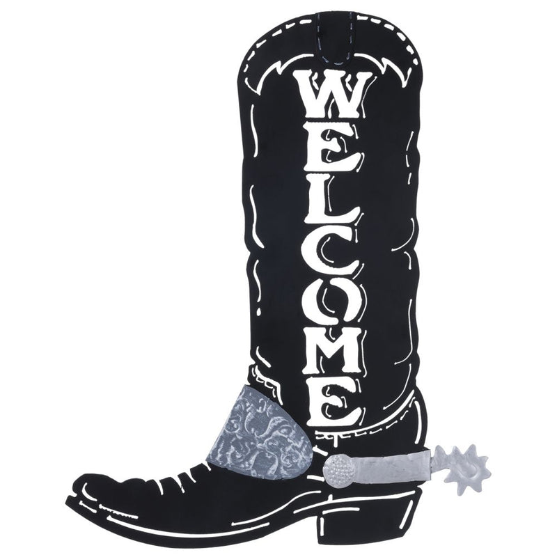 Cowboy Boot Welcome Sign