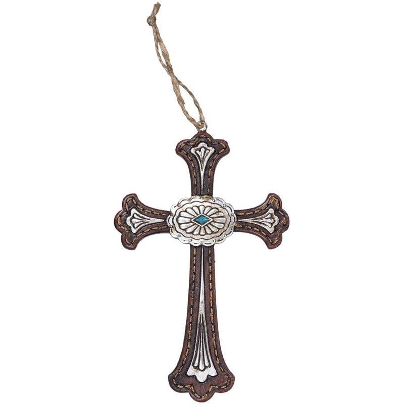 Concho Cross Ornament
