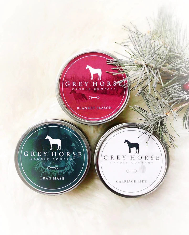 Grey Horse Candle Tins