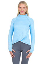 IBKUL Asymmetrical Zip Pullover with Thumb Holes