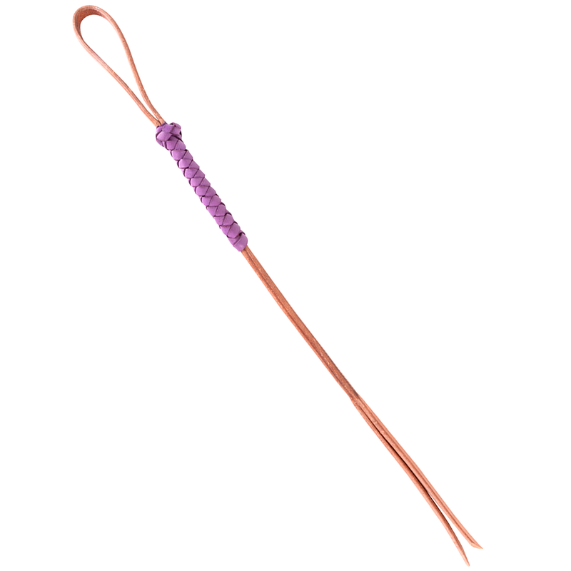 Harness Leather Quirt with Lace